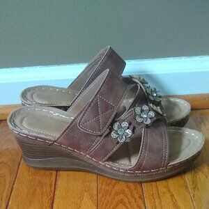 Beautiful wedge sandals